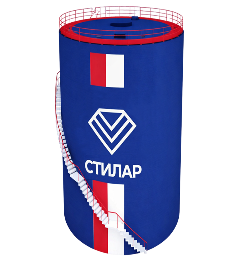 Цельносварной резервуар РВС для аварийного запаса воды 3 м³ от завода-производителя